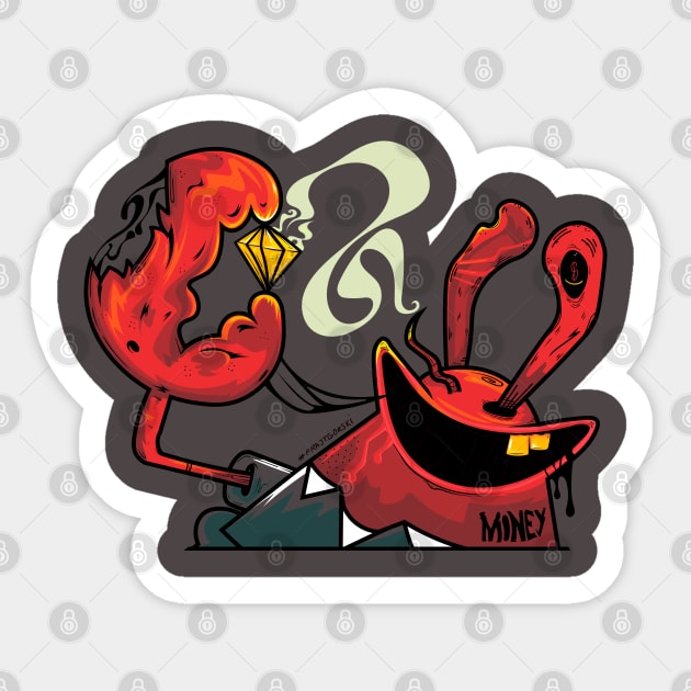 Money Crabs Sticker by Frajtgorski